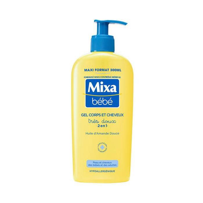 Mixa Bébé Gel Très Doux 2 en 1 Corps et Cheveux 300ml