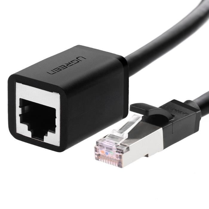 Ugreen 11278, 0,5 m, Cat6, RJ-45, RJ-45, Noir