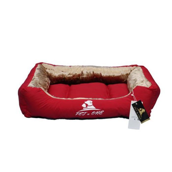 Lit pour chat et chien - rouge taille L