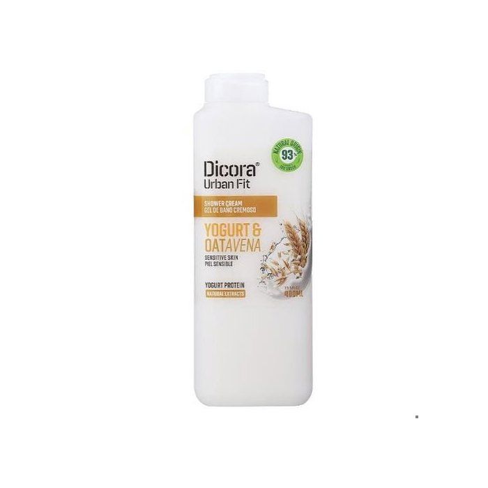 Dicora Gel douche crémeux à l'extrait d'avoine et protéine de yaourt,400ml