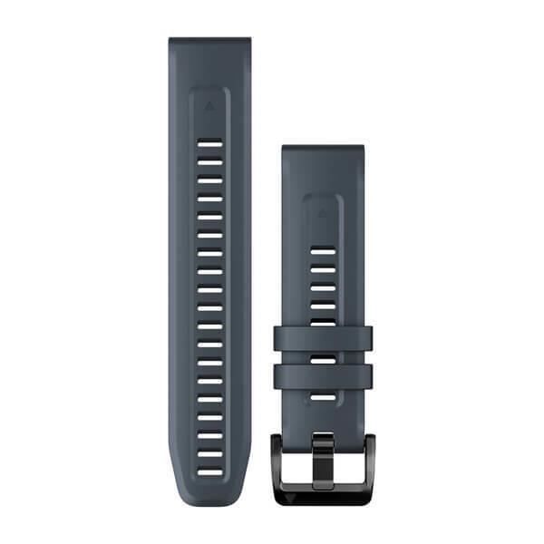 Bracelet de montre - Garmin - QUICKFIT® - Silicone bleu granite - 22 mm - Étanchéité 10 Atm