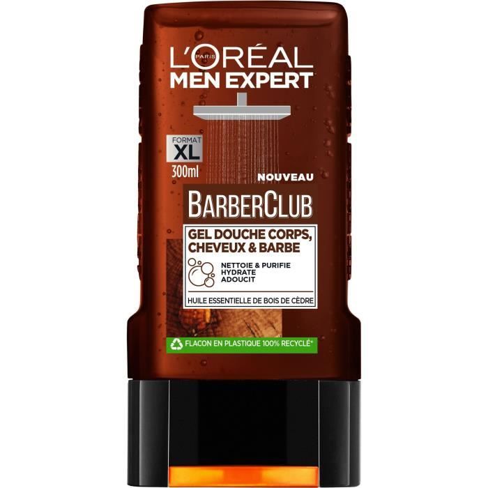 L'Oréal Men Expert BarberClub Gel Douche Corps Cheveux et Barbe 300ml