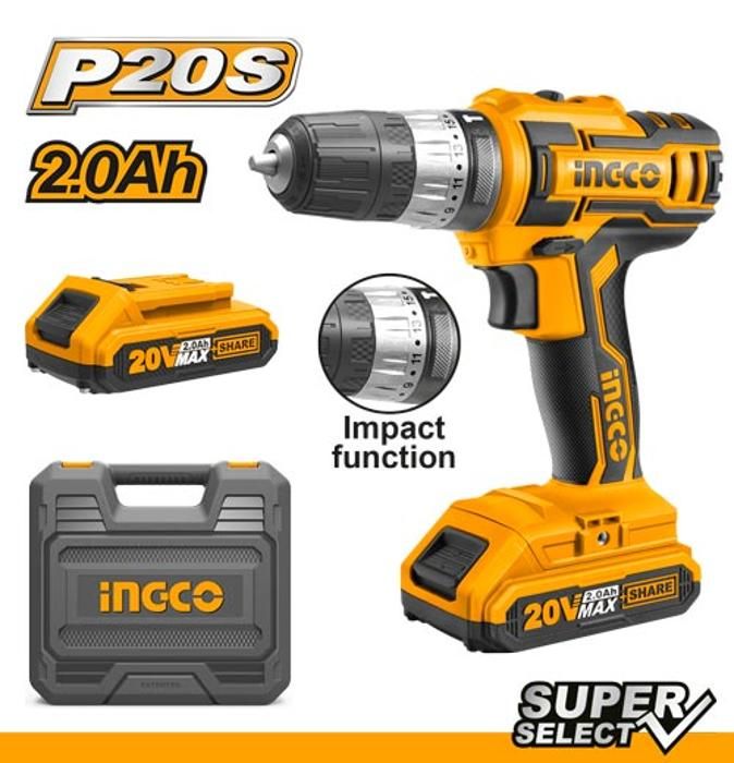 Malette Perceuse-Visseuse 20V SS 2Batteries