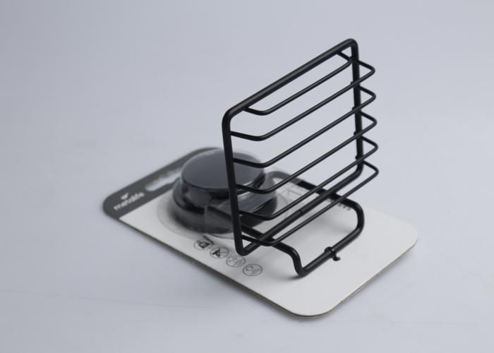 Porte-savon - METALIFE - MGS-704 - Chrome noir - Design moderne - Accessoire pratique