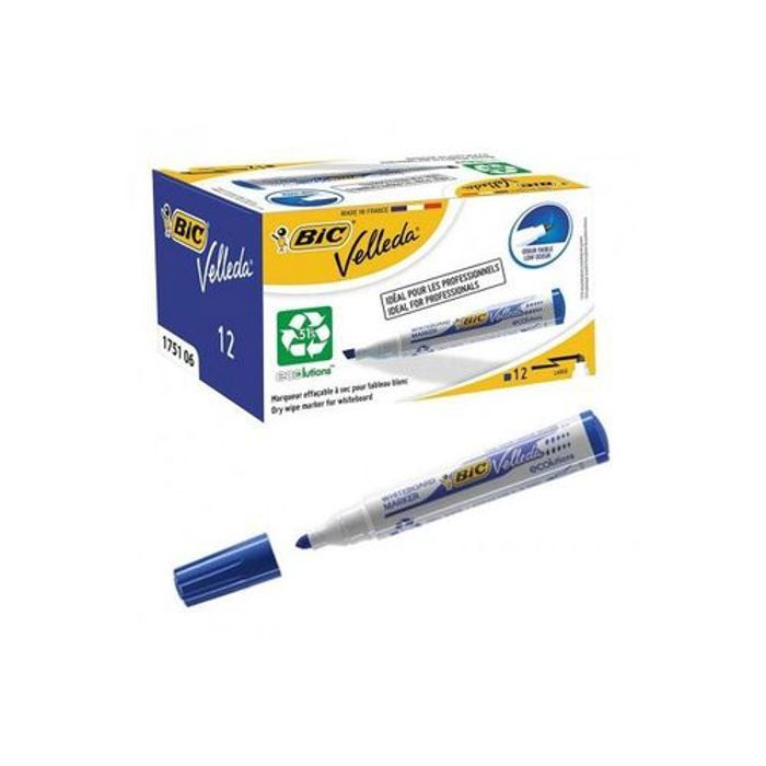 BIC  Pack de 12 MARQUEUR Tableaux  Bleu