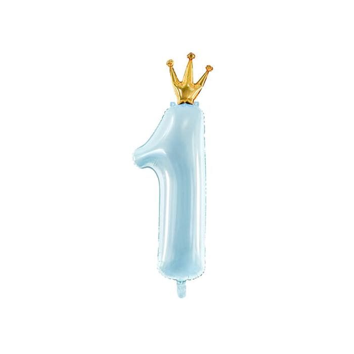 Ballon - GENERIC - Numéro 1 - Géant - Bleu - Pour enfants à partir de 3 ans