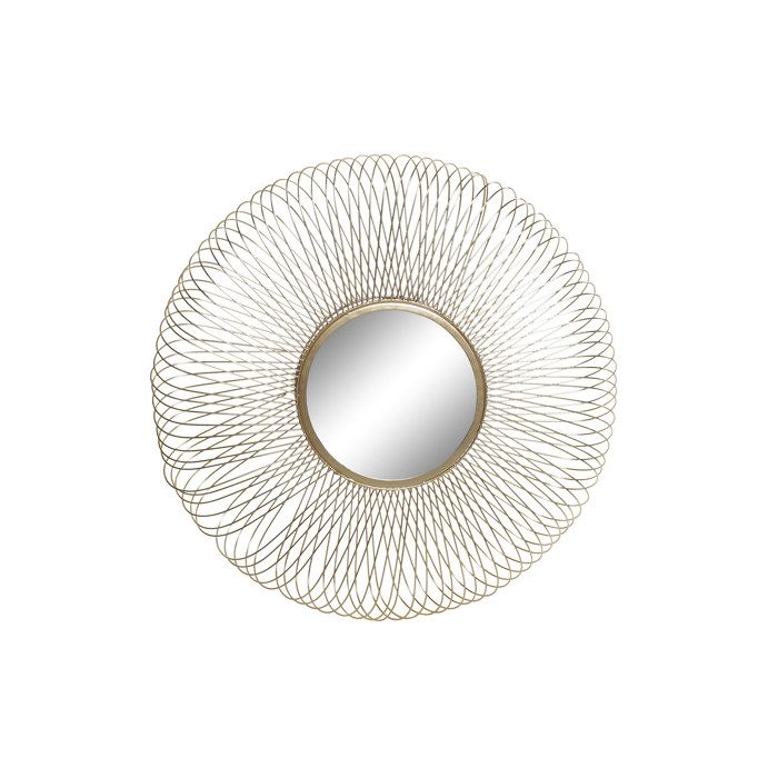 CERCLE Décoration murale en métal miroir 75 cm