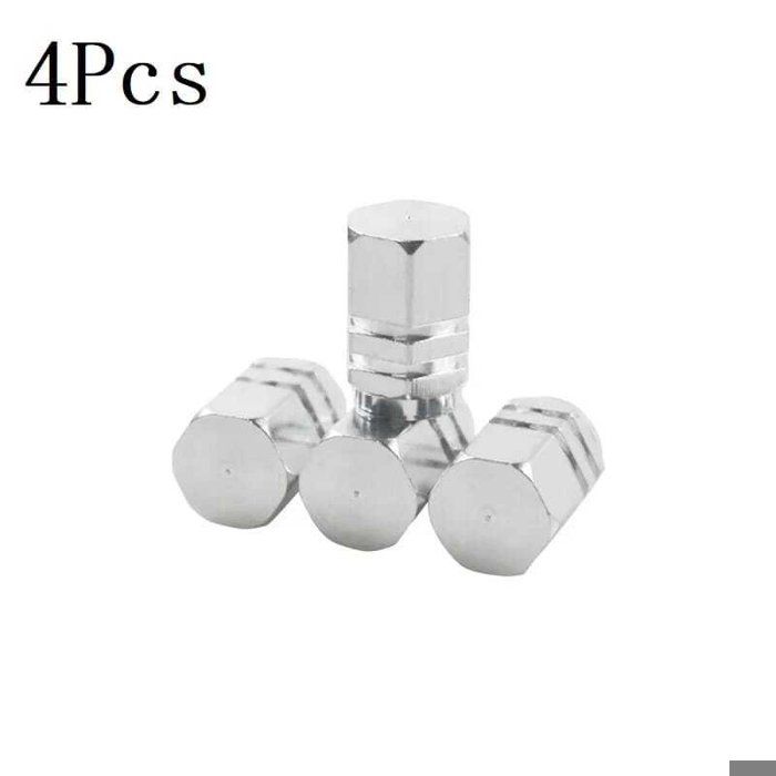 Lot de 4 Noyaux de Valve Universels en Aluminium – Valve de Test d’Eau Métallique pour Voitures, Motos, Camions et Vélos |