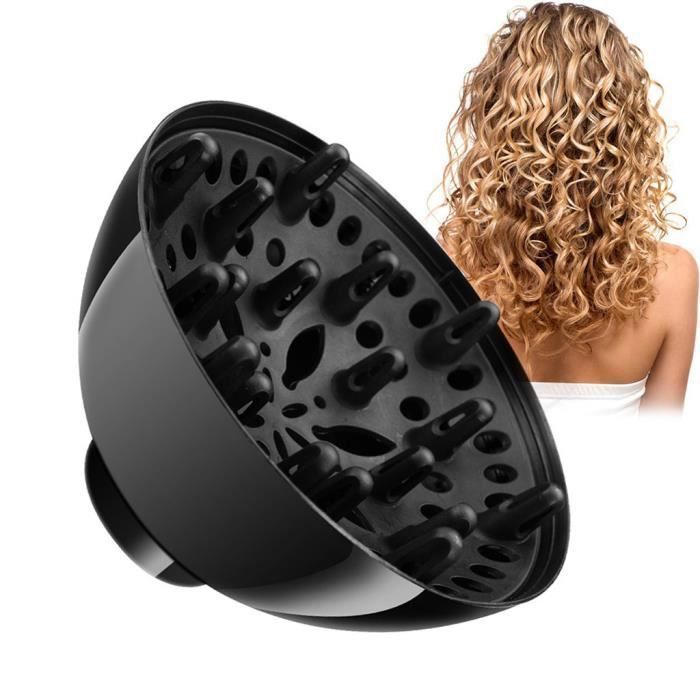 Diffuseur de cheveux - K1 - Universel - Noir - 200g - Pour cheveux bouclés