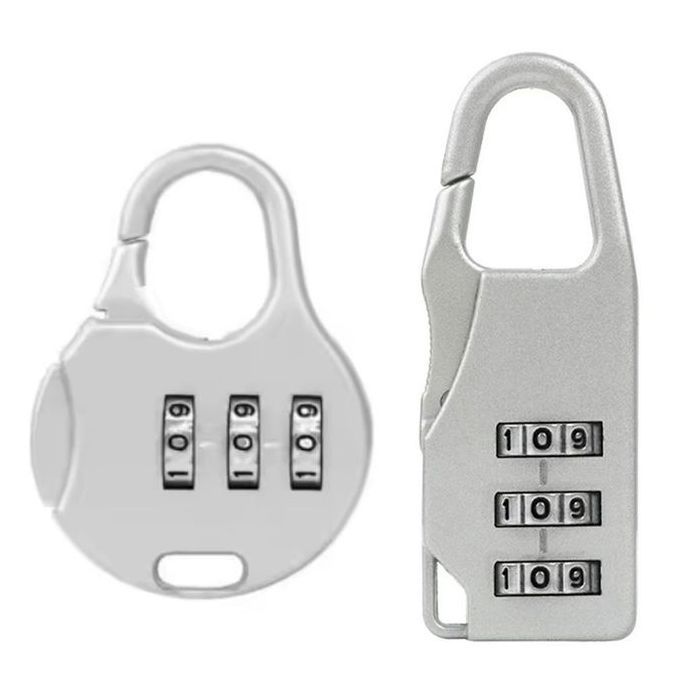 2 Serrure a code Cadenas Valise Bagage Sac à Dos Antivol Cartable Tiroir Placard (code à 3 chiffres)