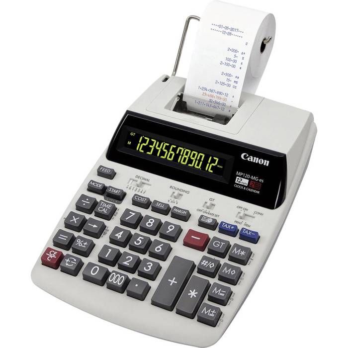 CANON Calculatrice avec imprimante MP120-MG - LCD - 12 chiffres