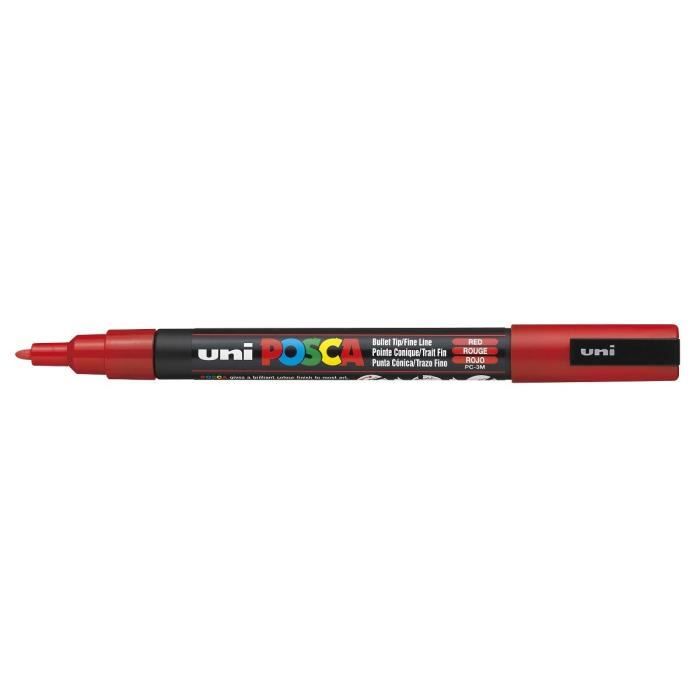 POSCA Marqueur Pointe Conique Fine Rouge