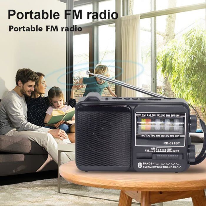 Radio portable - RDD - RD-321BT - Bluetooth - USB - Lampe LED haute puissance