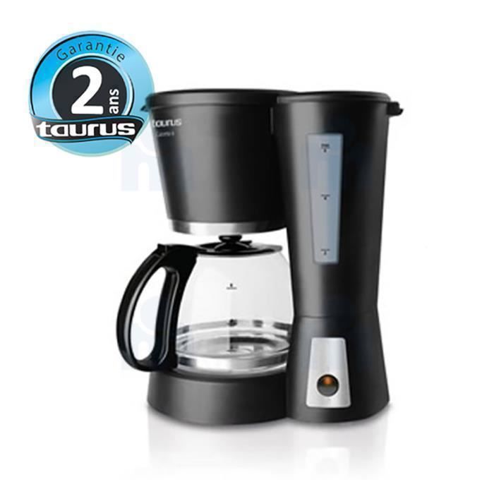 Cafetière - TAURUS - LIVORNO - 12 Tasses - Programmable - Noir