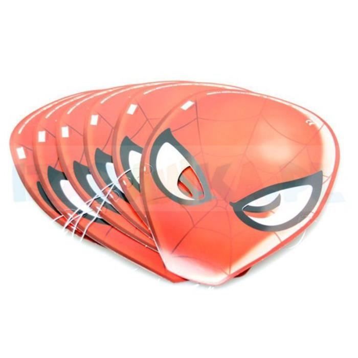 6 MASQUES EN CARTON SPIDERMAN ULTIMATE