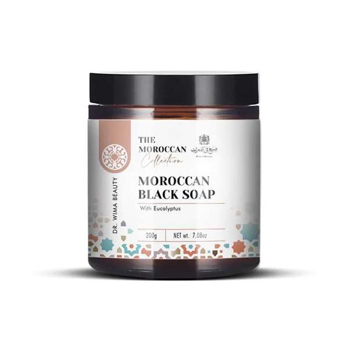 DR WIMA-Moroccan Black Soap With Olive & Eucalytus essential oil
