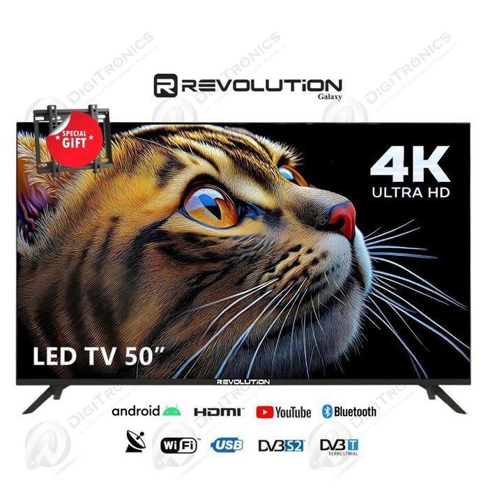 Smart TV 50 Android 4K UHD Récepteur Intégré + TNT + HDMI + USB