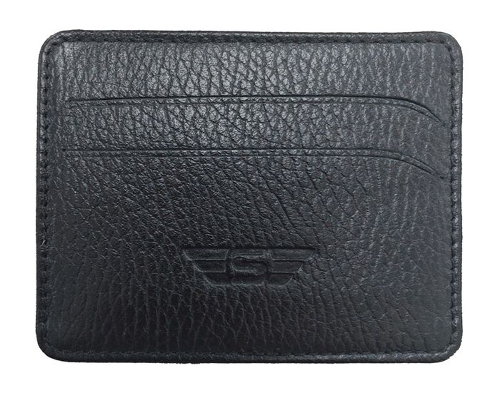 Porte carte - SMARTEDGE ADVENTURES - Legend - Cuir véritable - Noir - 4 cartes de crédit