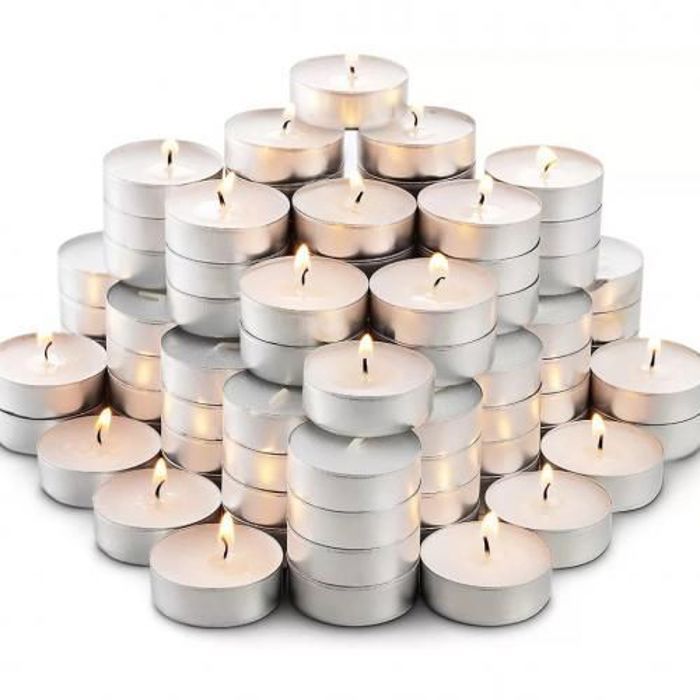 Lumar aromatic bougies blanches sans parfum //décoration & anniversaire mariage -100 pièces
