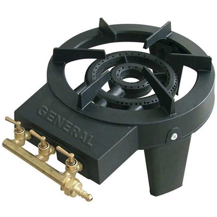 Réchaud à gaz 3 feux - GENERAL - Puissant - Transportable - Butane/Propane - Réglable