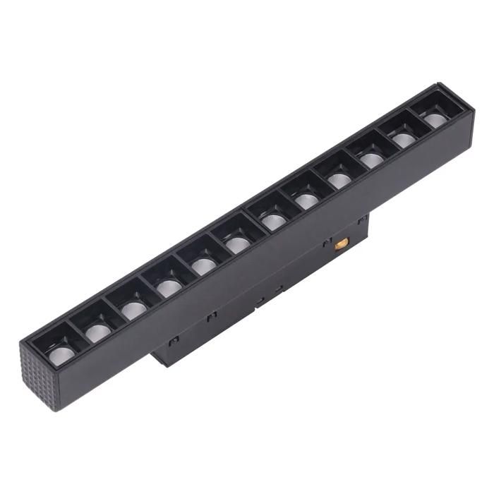Spot LED sur rail magnétique - Écoénergétique - 12W - 4000K - Noir - Intérieur