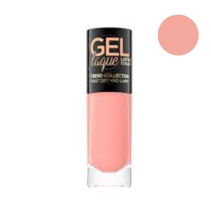 Vernis à ongle - EVELINE - Gel Laque 279 - 8 ml - Rose - Application facile - Tenue longue durée