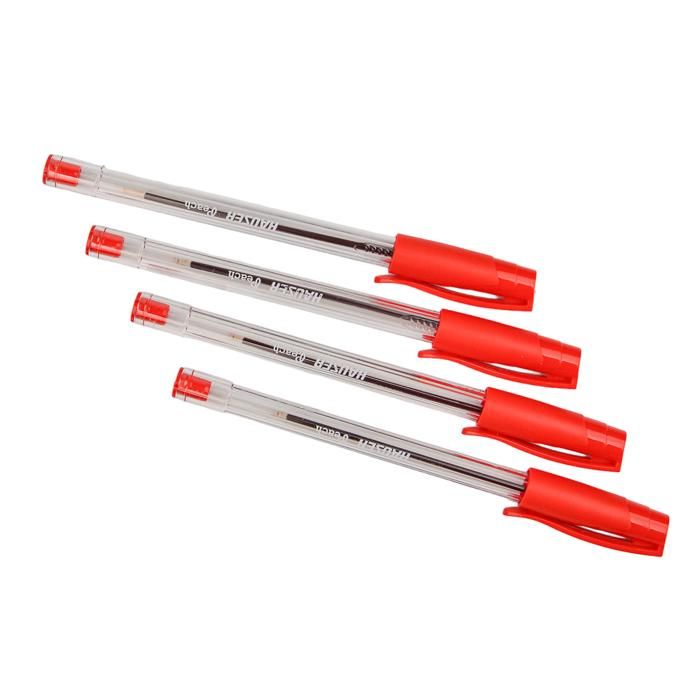 BLISTER DE 4STYLOS À BILLE CRISTAL PEACH COULEUR