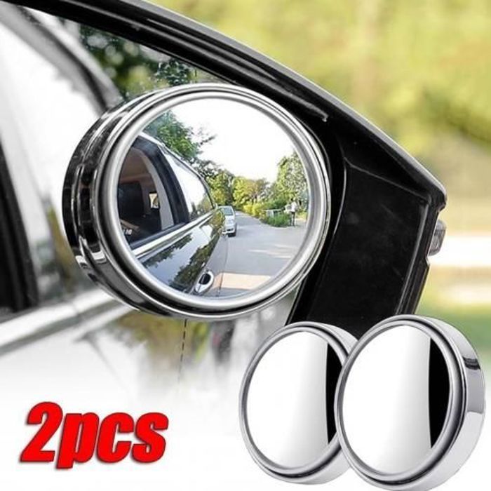 2 PCS Miroir Rétroviseur de Voiture HD  réglable sécurité conduite