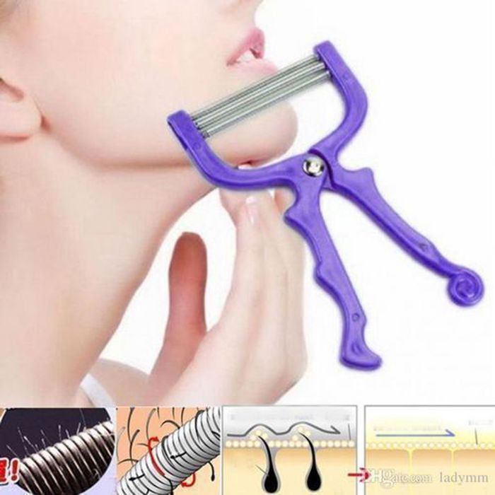 Outil d'épilation de beauté de filetage de cheveux de visage d'épilation faciale portative