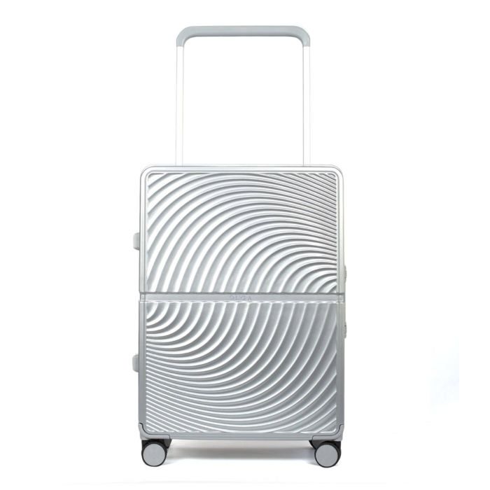 Valise - OLGA - Moyenne Travel - Argent - Coque en polycarbonate - 4 roulettes - Imperméable