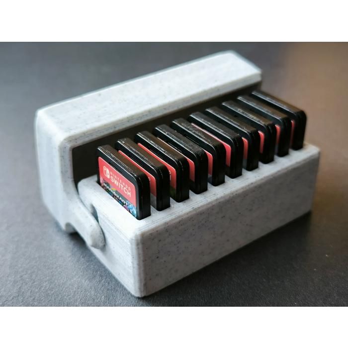 Étui pour jeux - Nintendo - Switch - Capacité 10 jeux - Couleur blanche - Support pratique