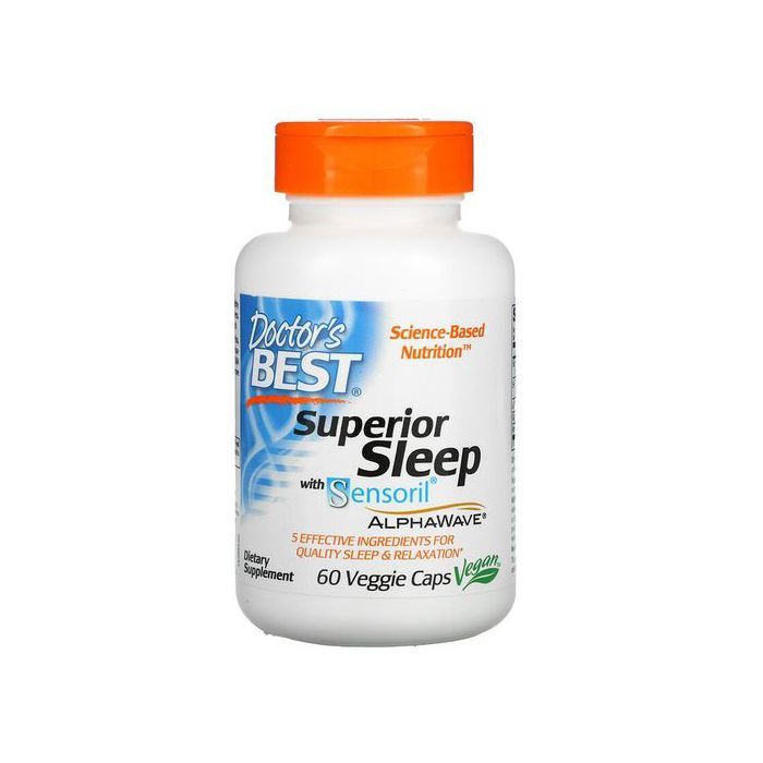 Doctor's BEST Superior Sleep avec Sensoril AlphaWave, 60 capsules Made in USA