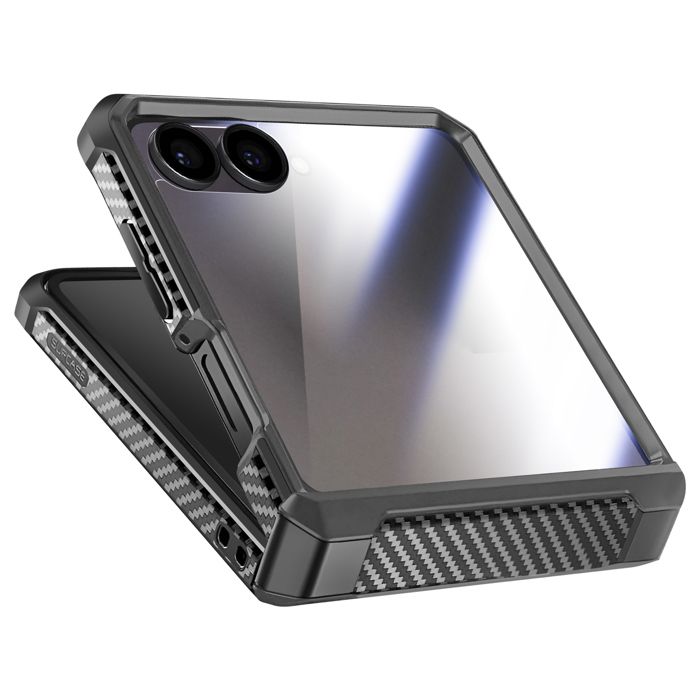 Stöttålig Fodral - SUPCASE - Galaxy Z Flip 7 - Heltäckande Skydd - Bältesklipp - Rotbar Ställning