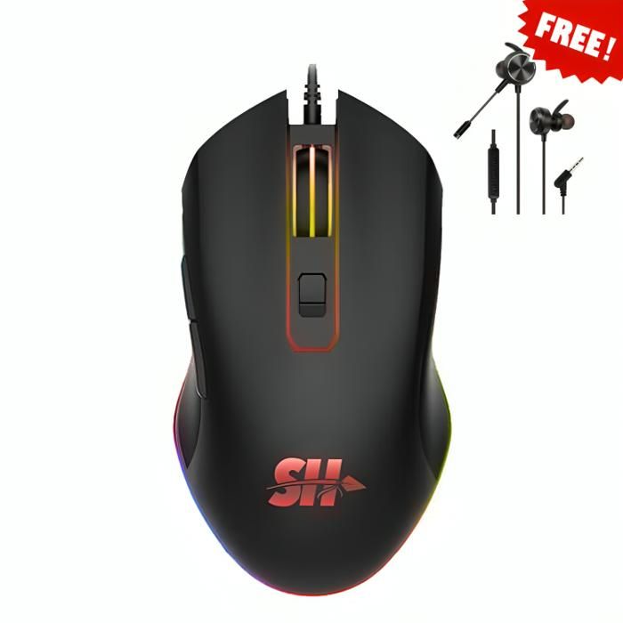 Souris Gamer Filiare M10 PRO GAMING Avec Écouteur Gaming Filiare GM-D3 GRATUIT