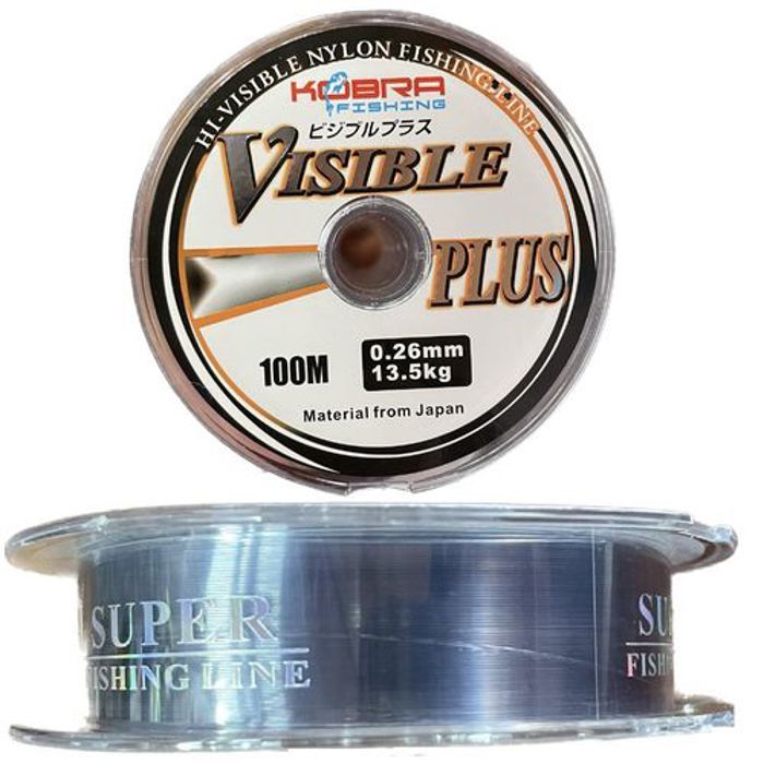 Fil de pêche - KOBRA - VISIBLE Plus - 0.26mm - 13.5kg - 100m