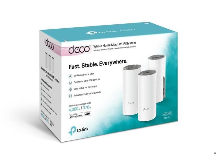 Système WLAN - TP-Link - Deco E4 - Bi-bande 2.4/5 GHz - Antenne Interne - 3-Pack