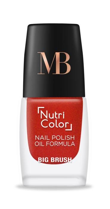 Vernis à Ongles - MB MILANO - NUTRI-COLOR N°129 - Orange Nacré - 2 en 1 - Séchage Rapide
