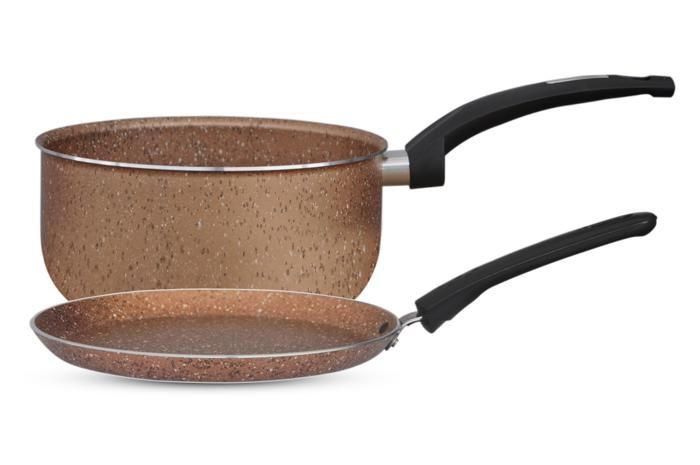 PACK CREPIERE GRANITA 22 CM + CASSEROLE GRANITA 14 CM