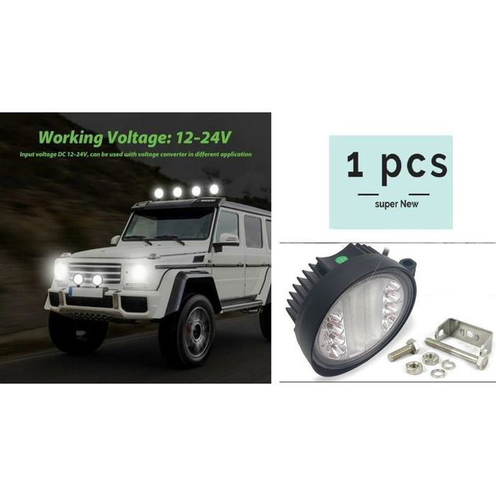 1 piece barre de lumière led, faisceau combiné, pour toutterrain, voiture, camion, conduite de bateau, antibrouillard