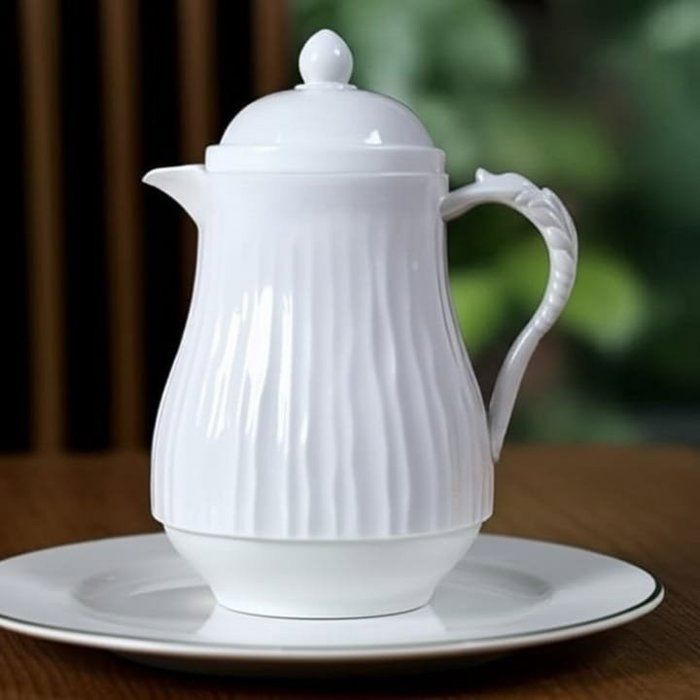 Thermos -Pichet isotherme blanc torsadé - 300ML