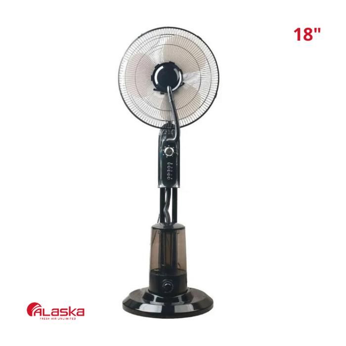VENTILATEUR BRUMISATEUR ALASKA AVEC TELECOMMANDE 18"