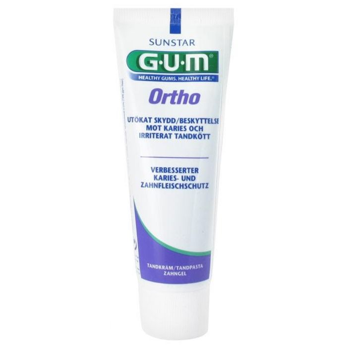 Dentifrice - Gum - Ortho Gel - 75ml - Menthe douce - Sans parabène