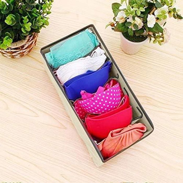 Rangement Organisateur de Tiroirs Boite Pour Sous-Vêtements 6 Compartiment