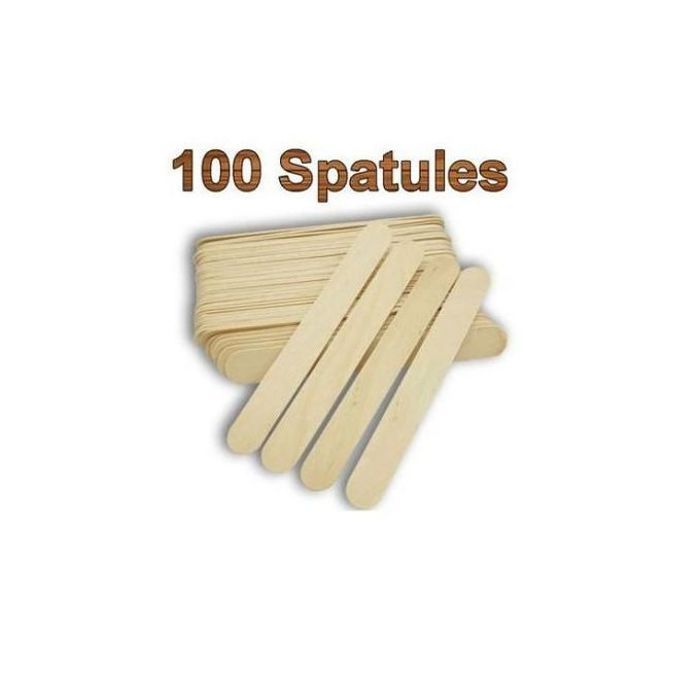 SPATULE 100 Spatules en Bois pour épilation à la Cire, Bâtons D'artisanat Naturel