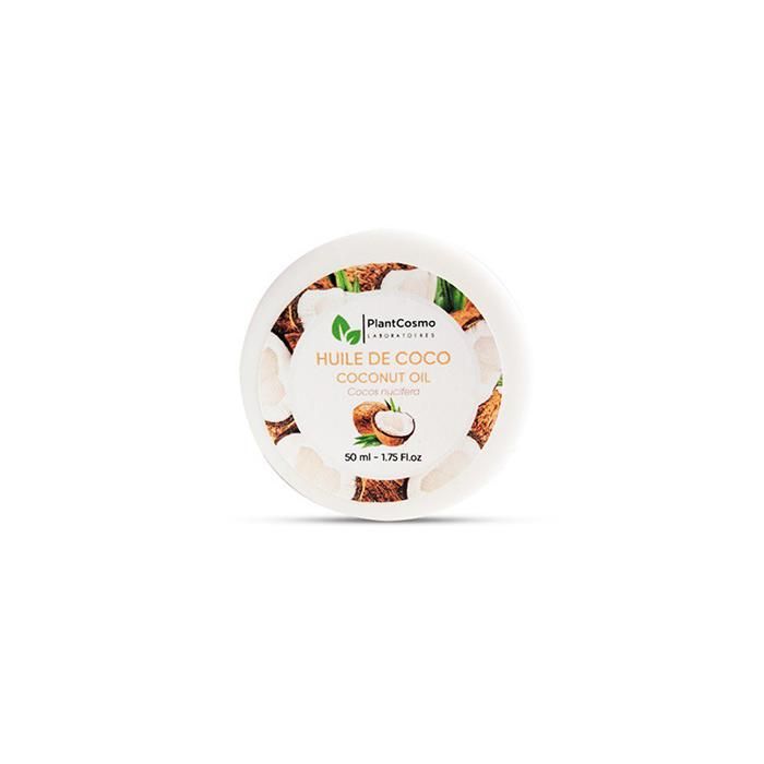 Huile Végétale Bio de Coco - PLANTCOSMO LABORATOIRES - 50 ml - Hydratante - Nourrissante - Démaquillant Naturel