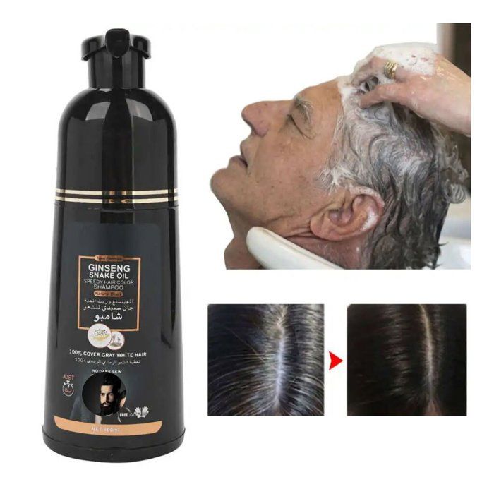 Disaar Shampoing Colorant Noir Riche En Collagène Et Argan Oil Hommes & Femmes