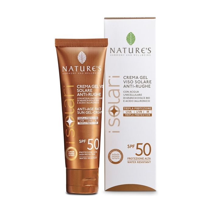 NATURE'S - Gel Crème Solaire Anti-Rides Visage SPF50 50 ml de crème