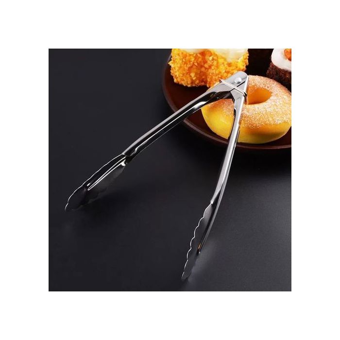 2 pcs pince alimentaire pain cuisson pâtisserie outil pince en acier inoxydable