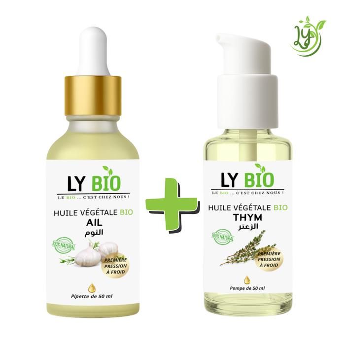 Huile - LYBIO - Pack Huile Ail et Thym 50ml - Nourrissant - Purifiant - Antiseptique