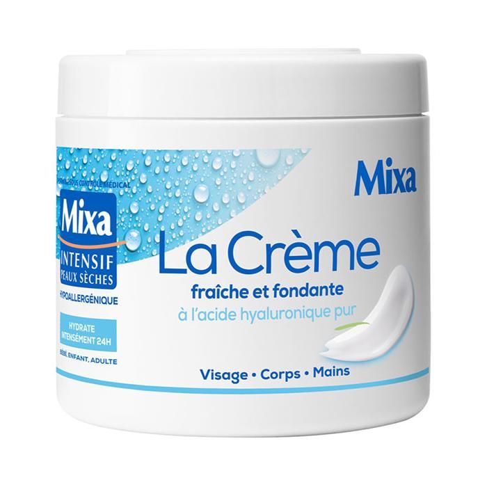 Mixa Corps – La Crème Fraîche et Fondante à l'Acide Hyaluronique Pur – 400 ml